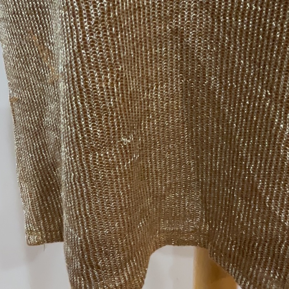 Michael Costello Metallic Gold Mini Dress - Picture 8 of 13